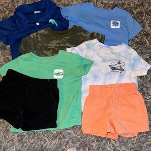 Gerber Kids One Pieces in Blue, Green, and Orange